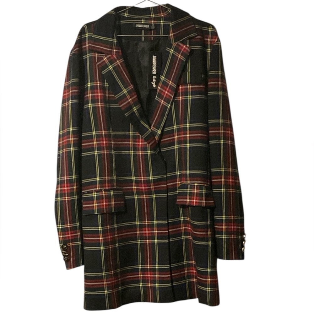 NWT Jawbreaker Edge Plaid Blazer Jacket - Picture 2 of 6